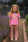 Milky Clothing Groovy Garden Tee in Pink