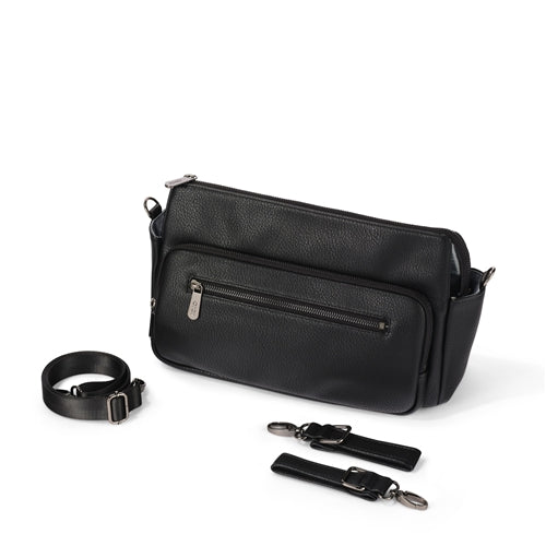 OIOI - Multitasker Pram Caddy - Black Vegan Leather