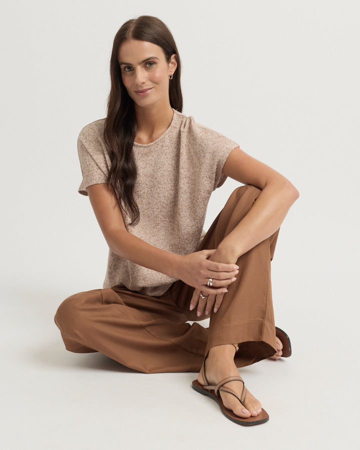 Yarra Trail Entwine Pant in CLAY