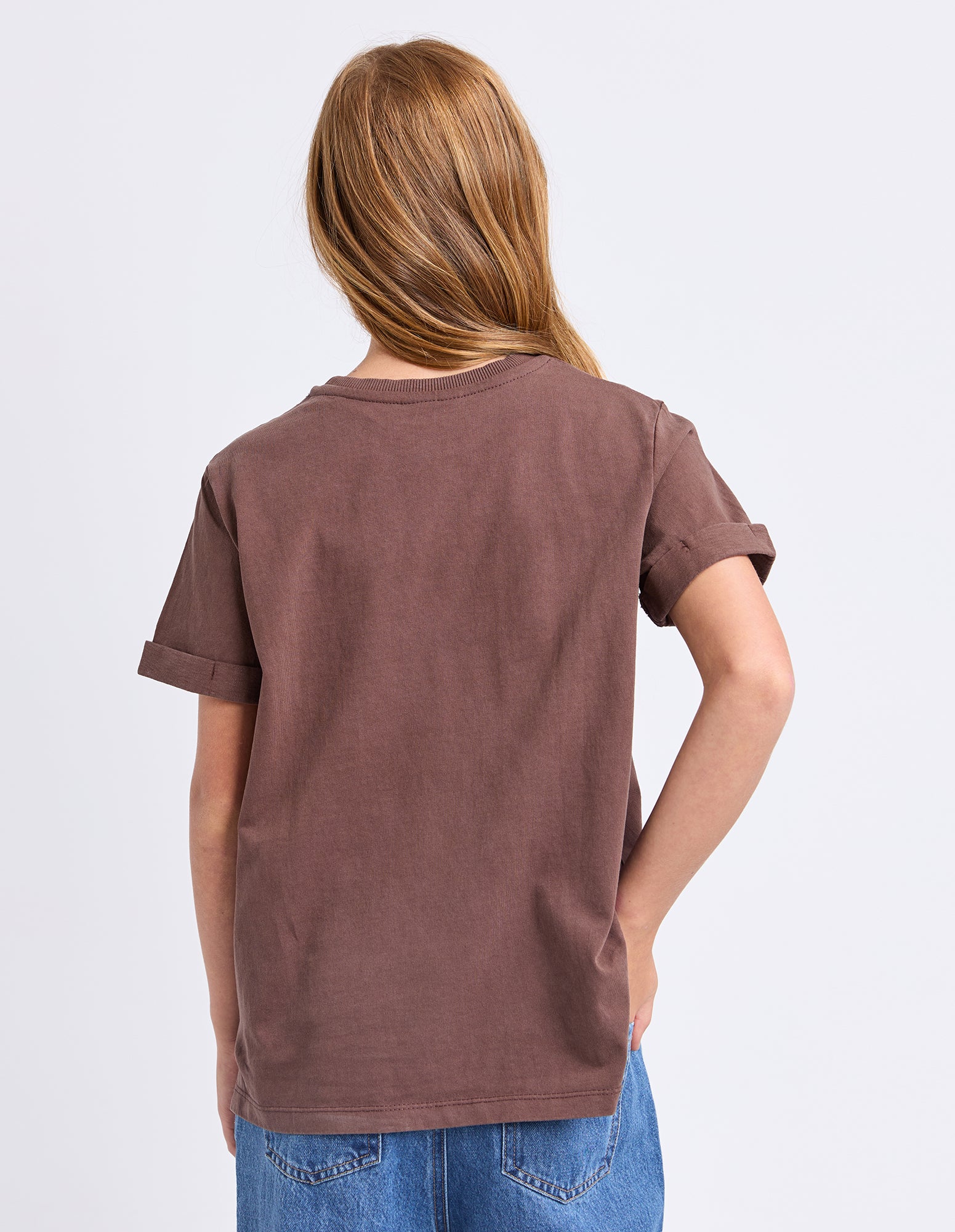 Eve Girl Eve Girl Washed Tee (Size 8-16) in BROWN