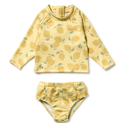 Wilson & Frenchy - Lemon Drop Cutout Rashie Swimsuit (WFS25)