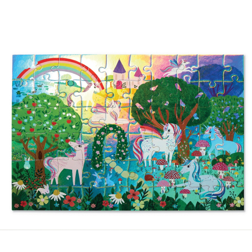 Crocodile Creek - Foil Puzzle 60pc - Sparkling Unicorn