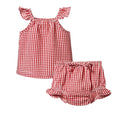 Nature Baby - Petal Set Gingham - Red Check (NBSS25)