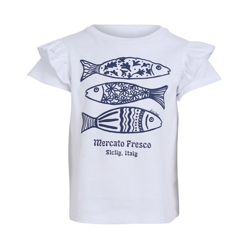 Eve Girl - Sardines Frill Tee (3-7)