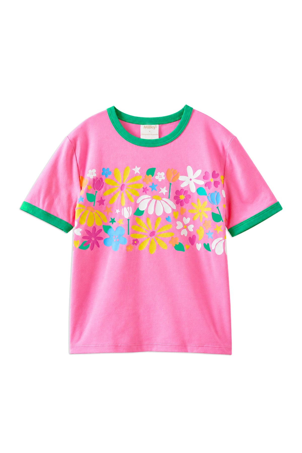 Milky Clothing Groovy Garden Tee in Pink