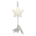 Jellycat - Bashful Silver Bunny Musical Pull