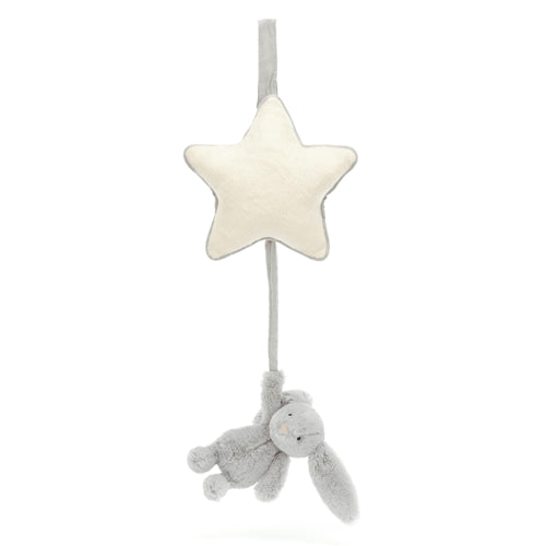 Jellycat - Bashful Silver Bunny Musical Pull