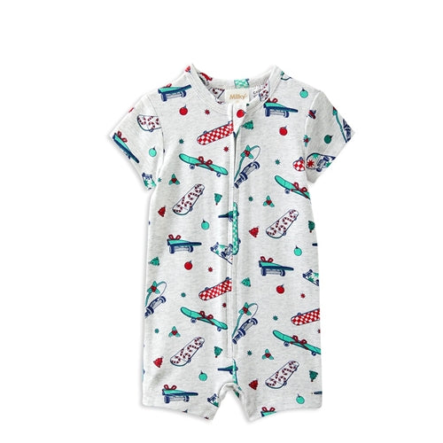 Milky - Christmas Skate Zip Romper (MS25)