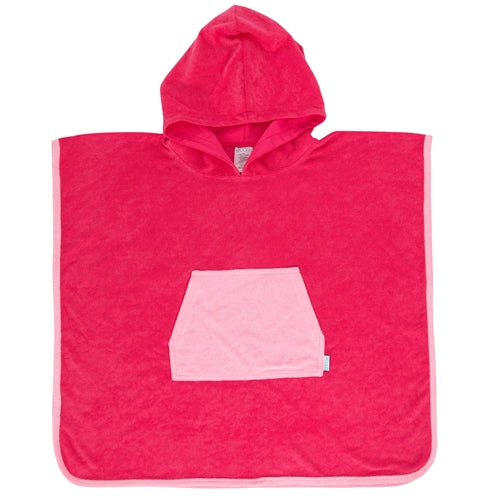 ACORN - Pink Terry Towelling Hooded Towel
