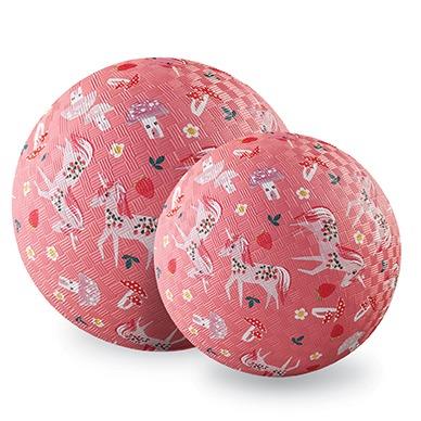 Crocodile Creek - Playground Ball - Unicorn Garden (Pink)