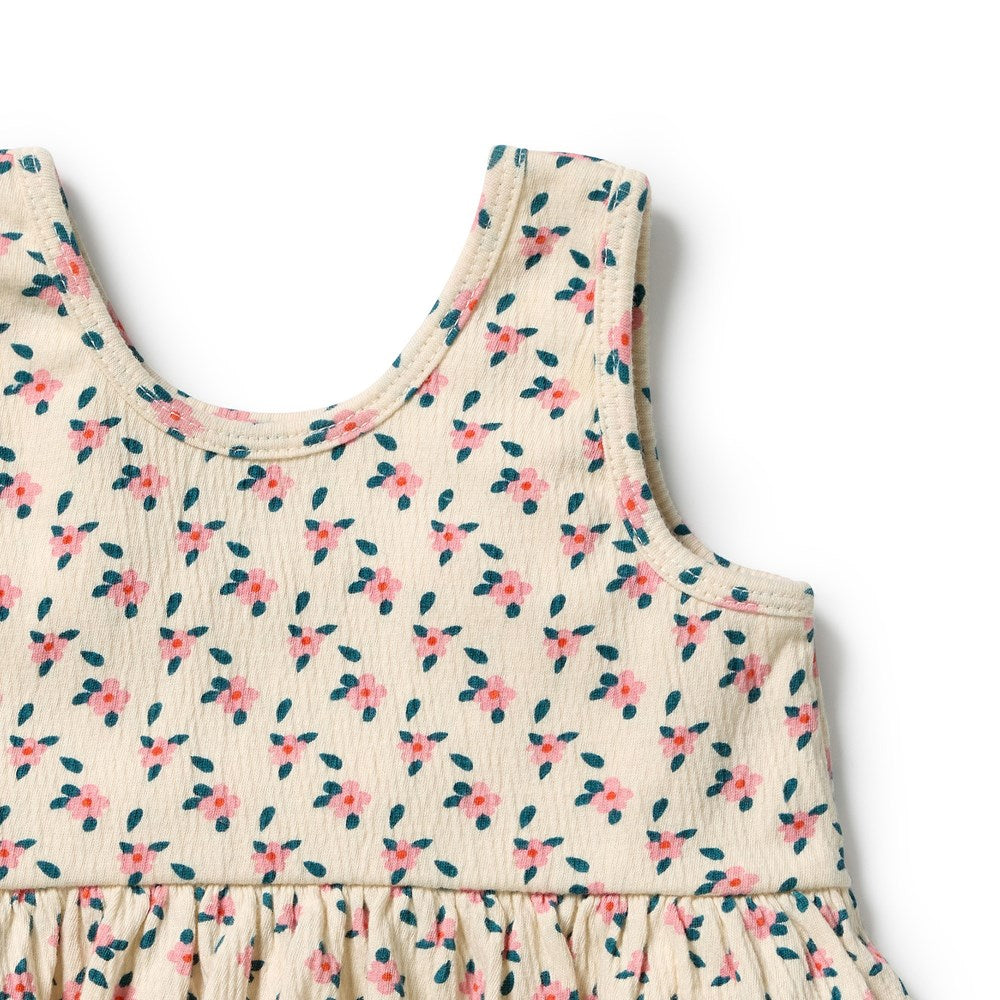 Wilson and Frenchy Little Blossom Organic Crinkle Ruffle Set in Little Blossom