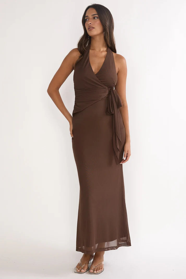 Lily Whyt - Maxi Tie Dress