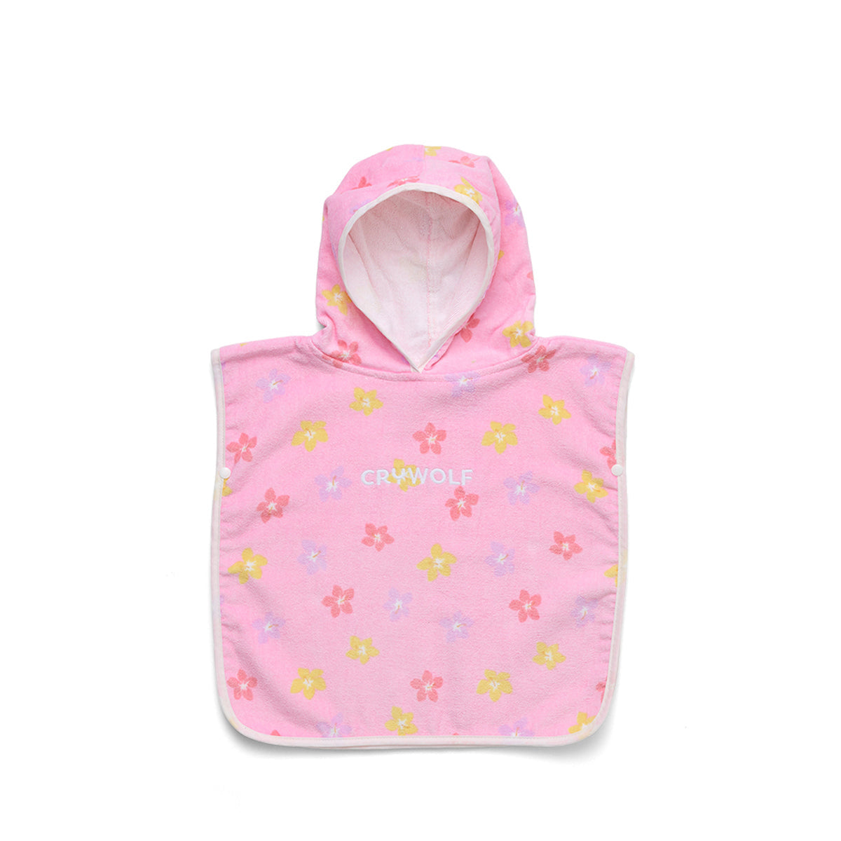 Crywolf BABY HOODED TOWEL Hibiscus Bloom in Single