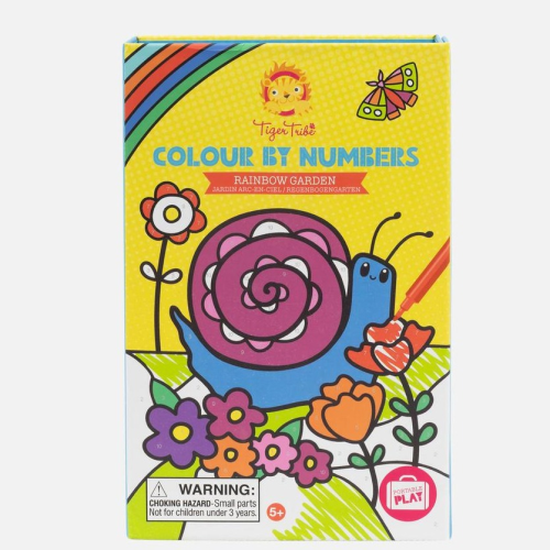 Tiger Tribe - Colour by Numbers - Rainbow Garden