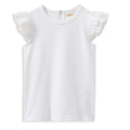 Milky - White Broderie Frill Tee (MS25)