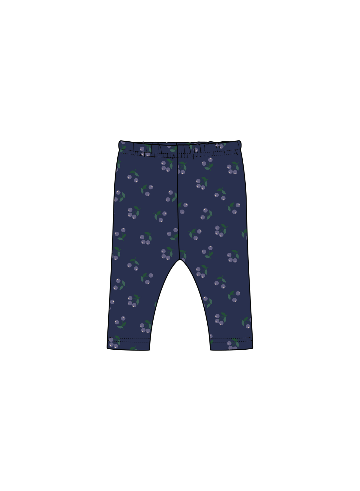 Nature Baby LEGGINGS in Petite Winter Berry Print