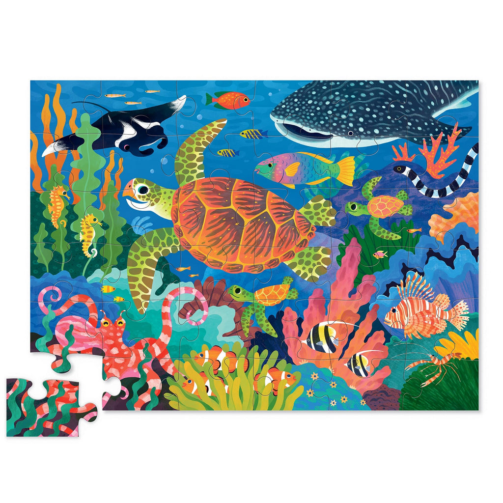 Crocodile Creek Classic Floor Puzzle 36 pc - Sea Turtle in Single