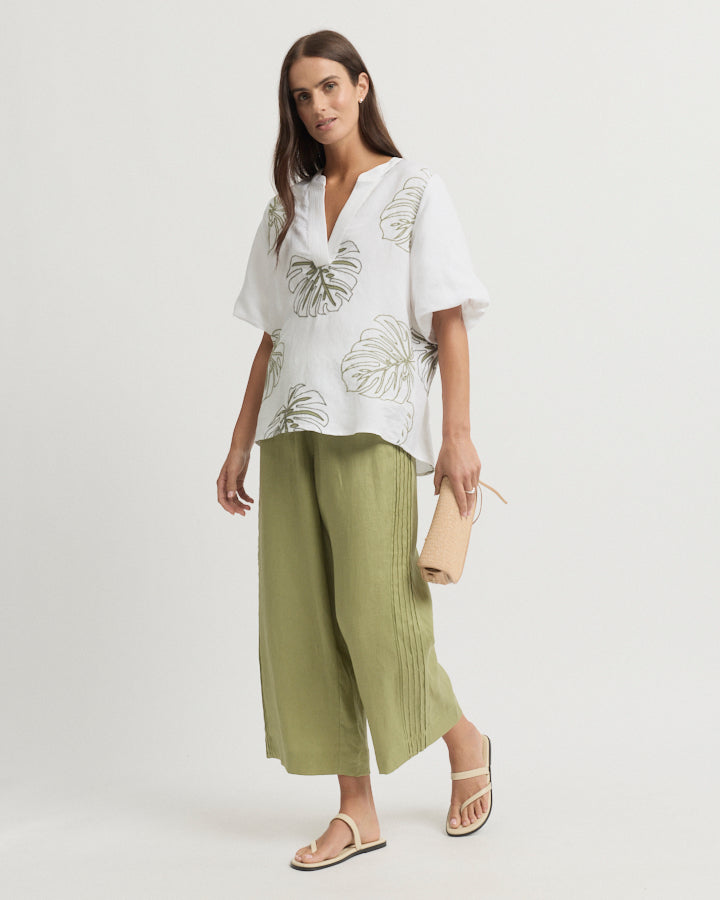 Yarra Trail Figment Blouse in WHITE