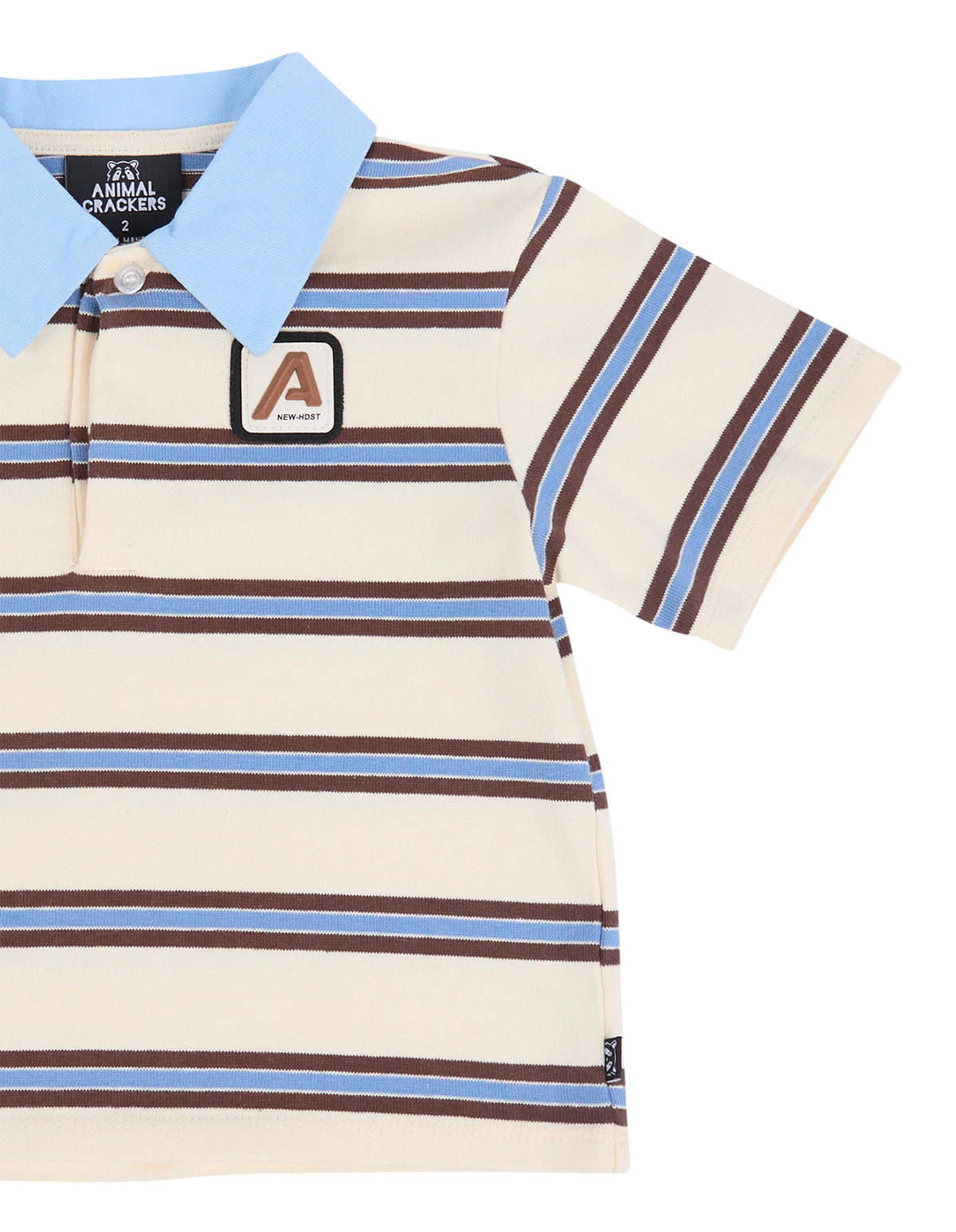 Animal Crackers Horizon Polo in STRIPE