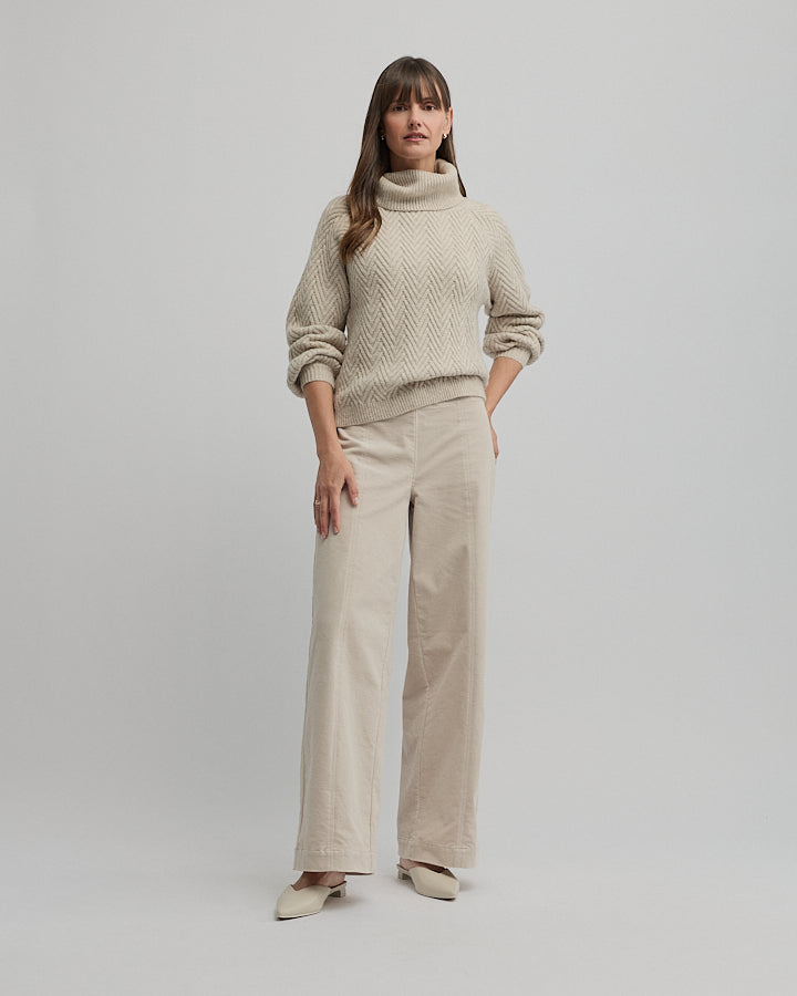 Yarra Trail Hudson Knit in ALMOND 1