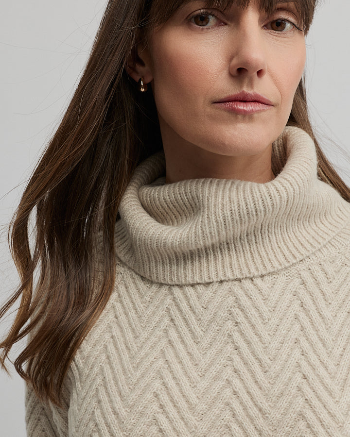 Yarra Trail Hudson Knit in ALMOND 1