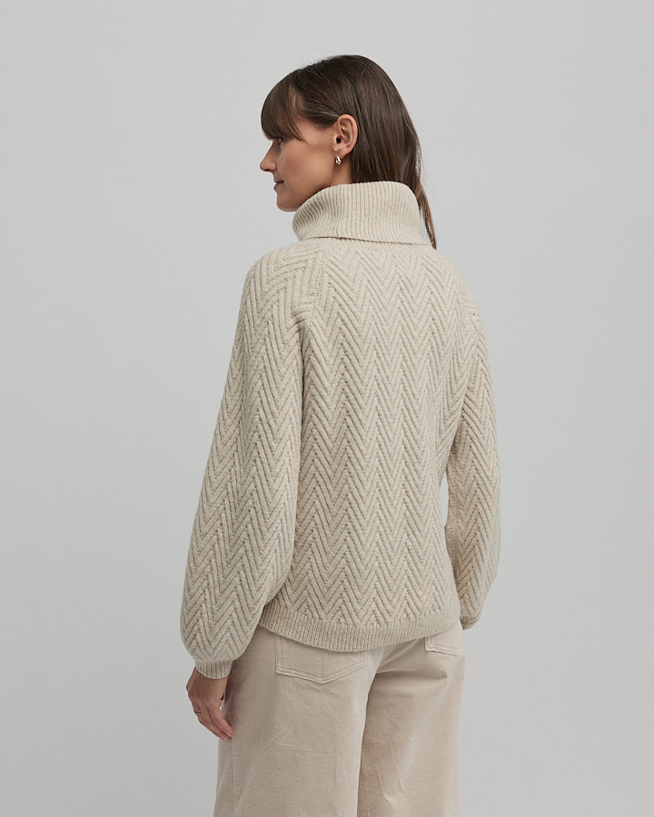 Yarra Trail Hudson Knit in ALMOND 1