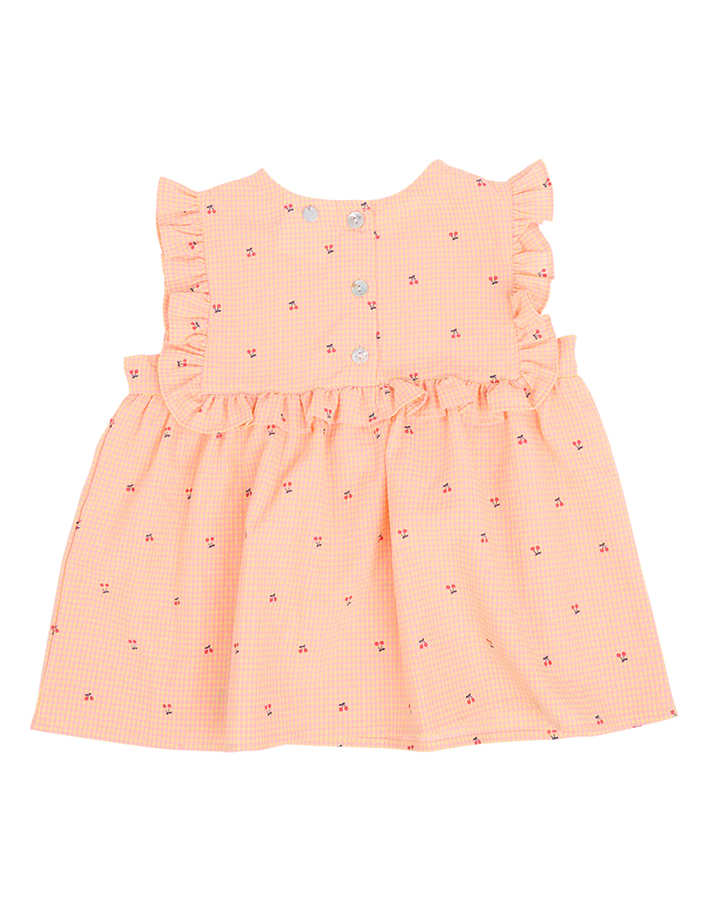 Eve Girl Josie Frill Top (Size 3-7) in CHECK