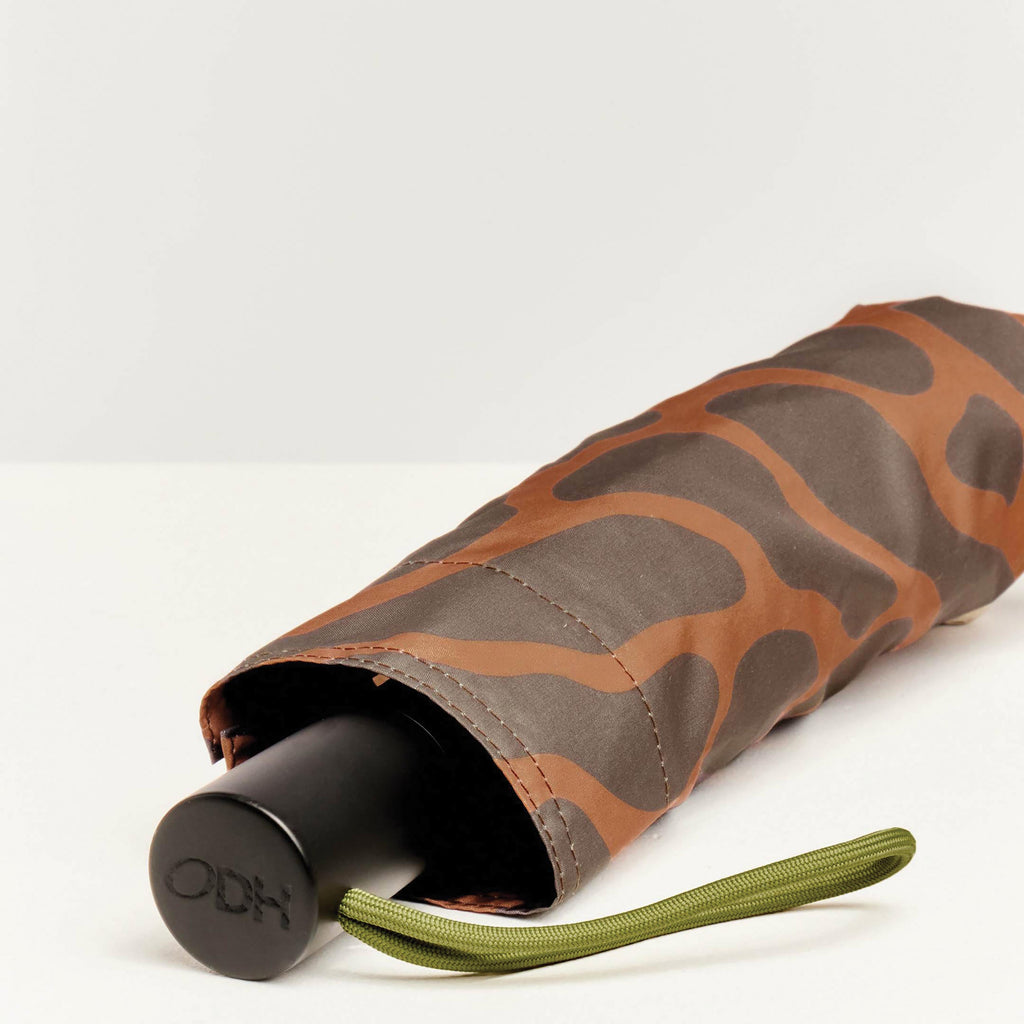 Original DuckHead Daily Auto Open & Close Umbrella - Coffee Ripples in Single