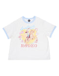 Eve Girl Lasso Ringer Tee (Size 8-16) in VINTAGE WHITE
