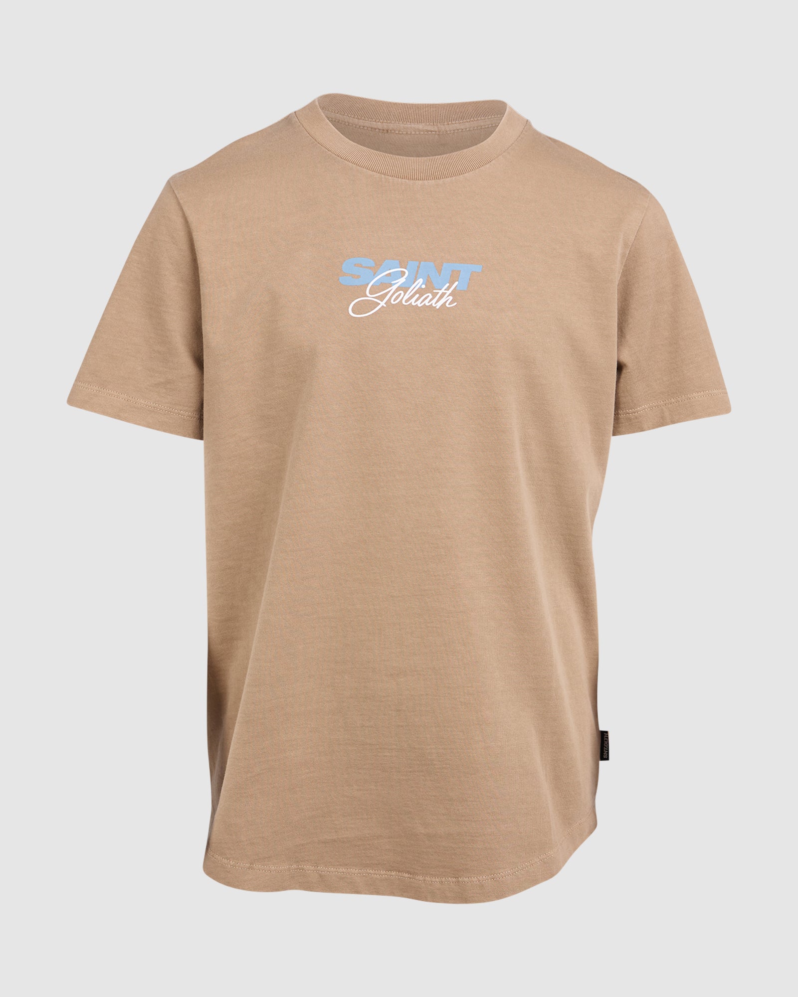 St Goliath Boys Legends  Tee (Size 8-16) in TAN