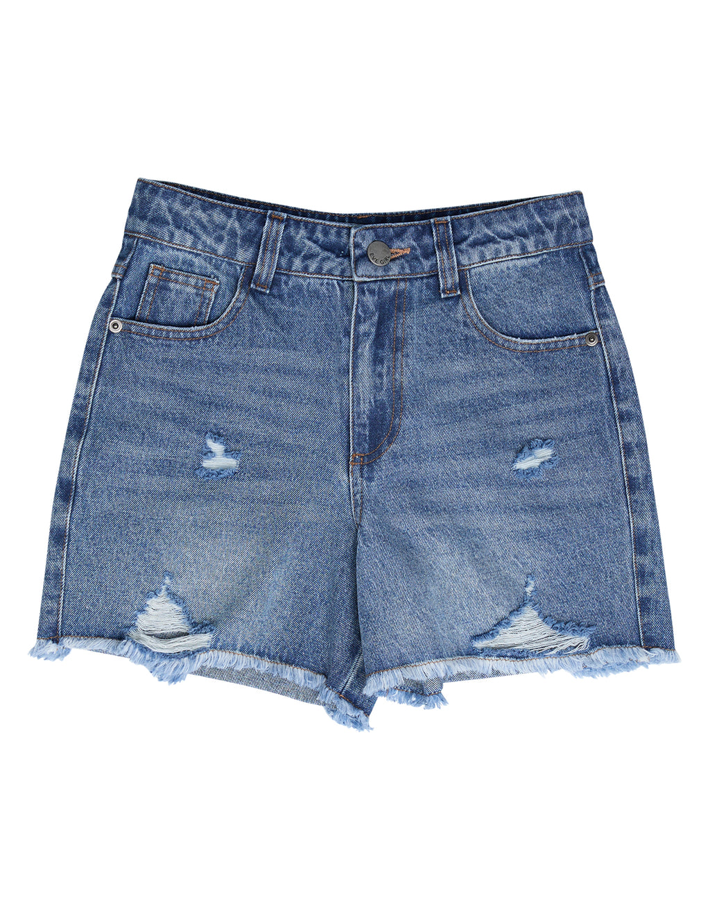 Eve Girl Lexi Denim Short (Size 3-7) in MID BLUE