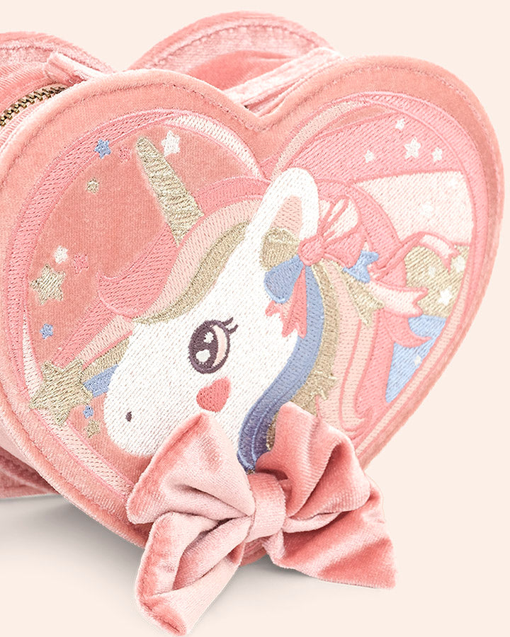 Huxbaby Magical Unicorn Heart Handbag in STRAWBERRY