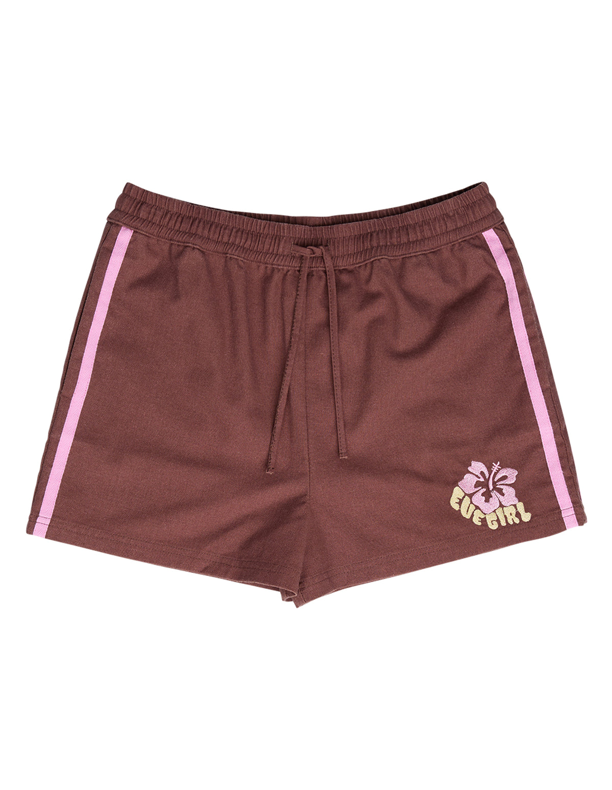 Eve Girl Maui Contrast Short (Size 3-7) in CHOCOLATE