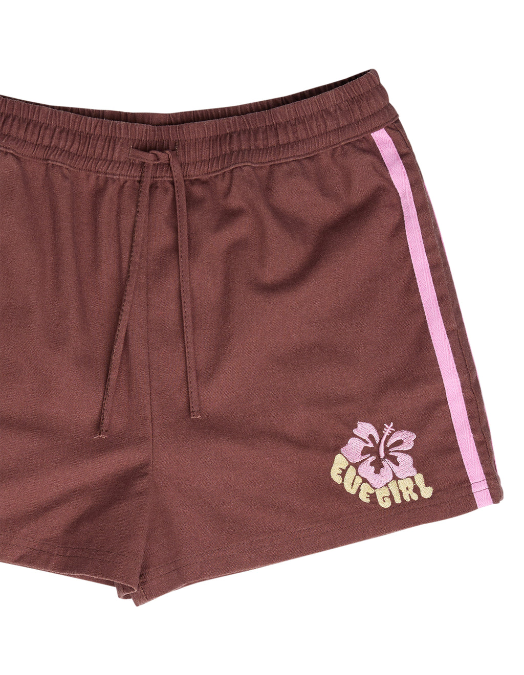 Eve Girl Maui Contrast Short (Size 3-7) in CHOCOLATE