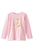 Milky Clothing Meadow Bunny Tee in Blush Pink