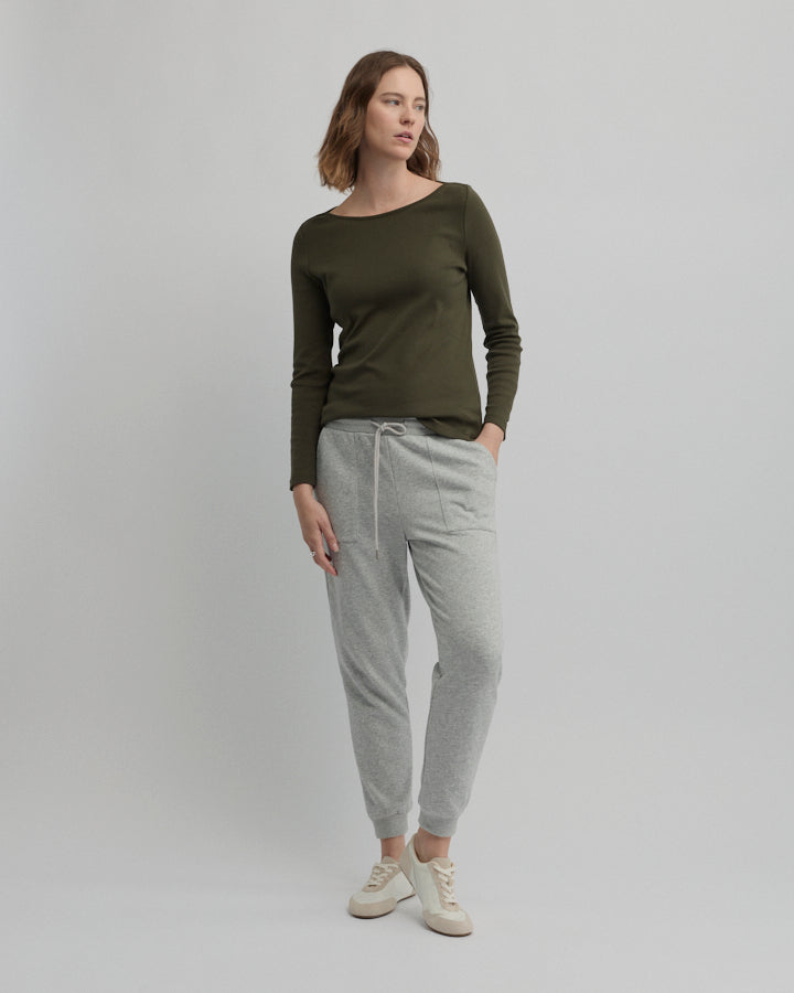 Yarra Trail Messenger Tee in LODEN