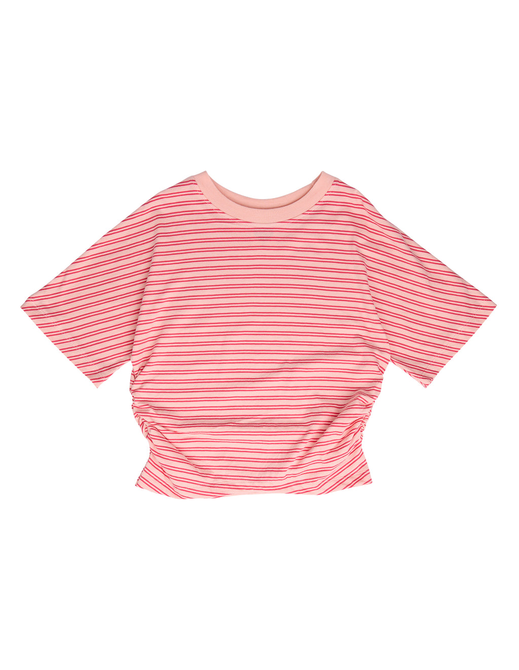 Eve Girl Mimi Ruched Tee (Size 8-16) in PEACH