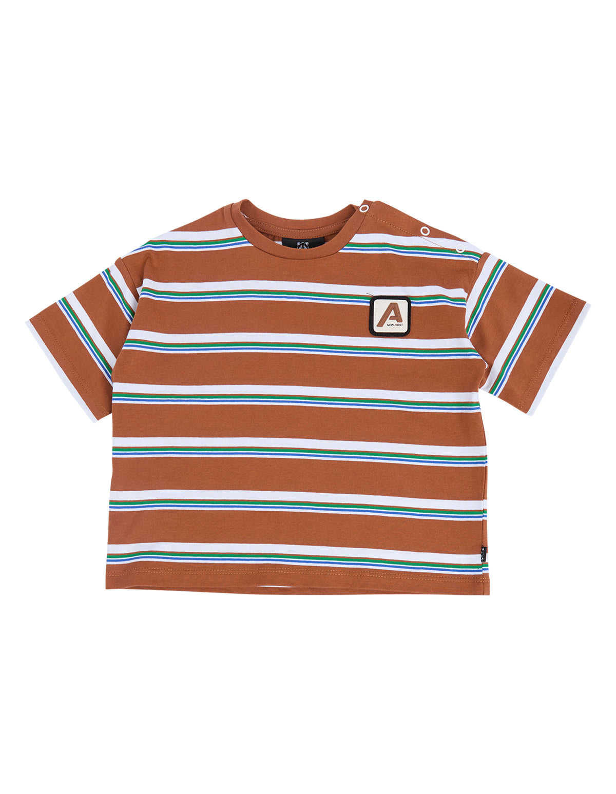 Animal Crackers Mocha Tee in STRIPE