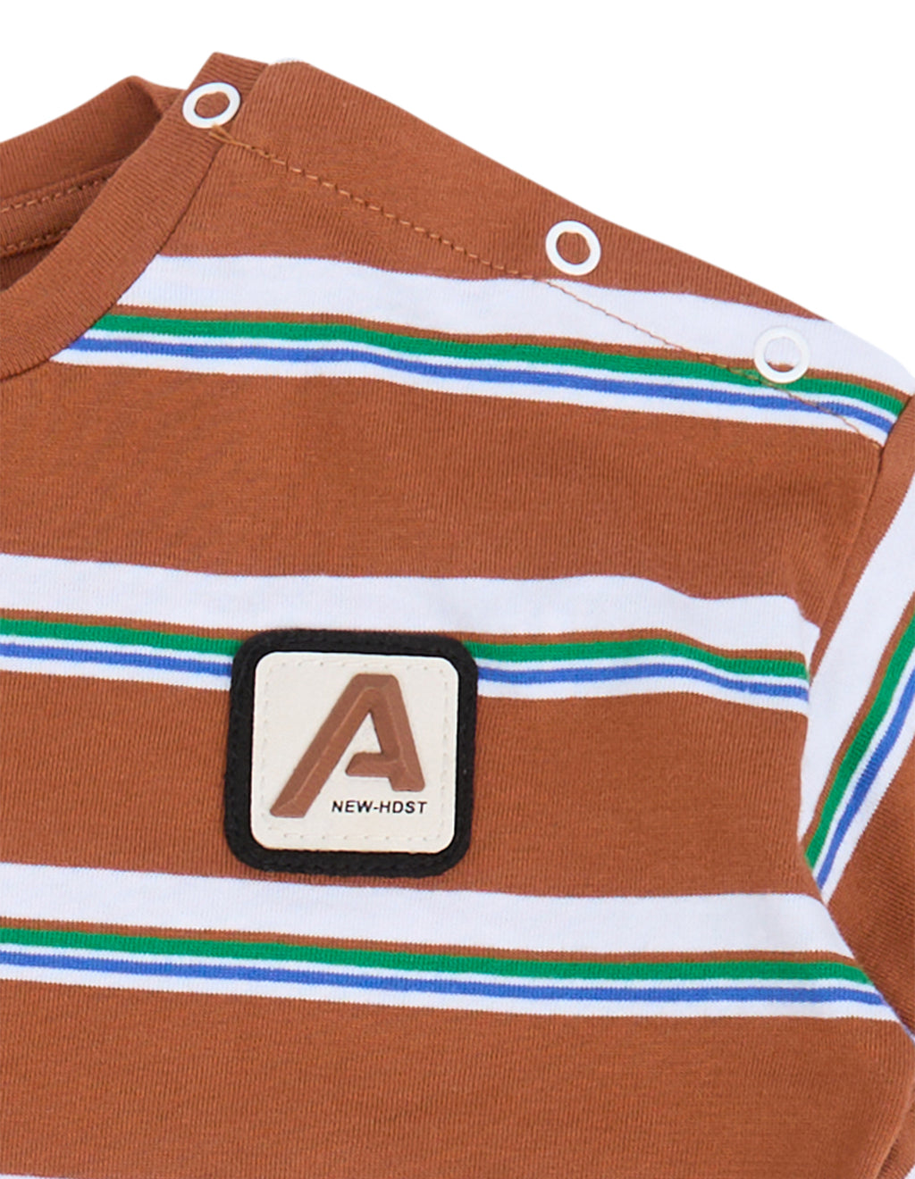 Animal Crackers Mocha Tee in STRIPE
