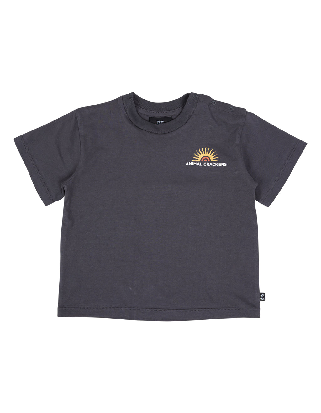 Animal Crackers Ocean Rise Tee in CHARCOAL