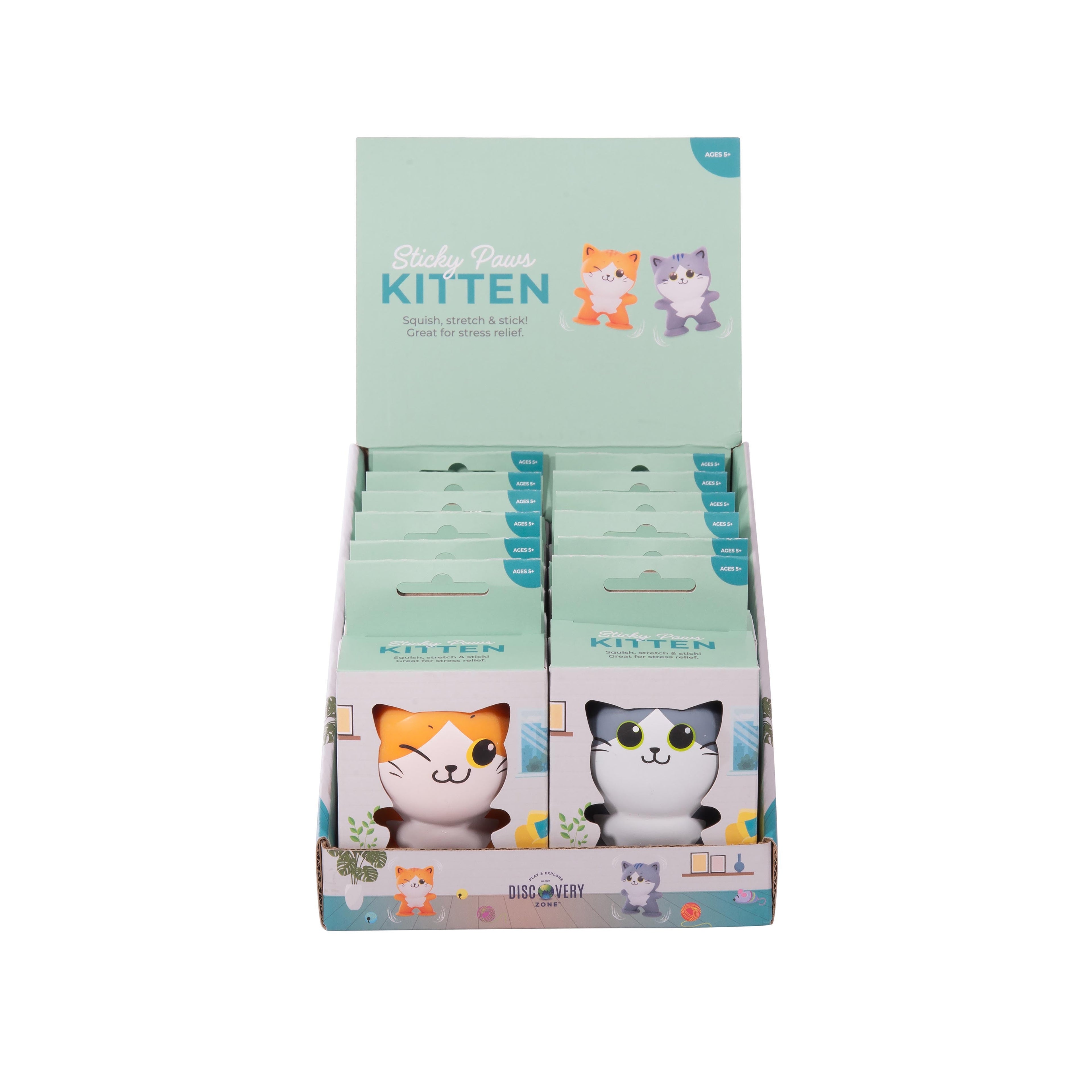 Discovery Zone Sticky Paws - Cat Cdu 12pcs/3 Assorted in Single