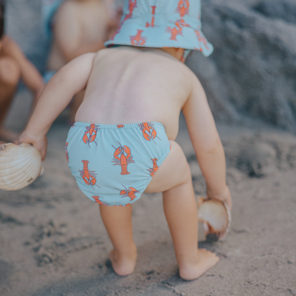 Crywolf Reusable Swim Nappy Little Lobsters in Little Lobsters