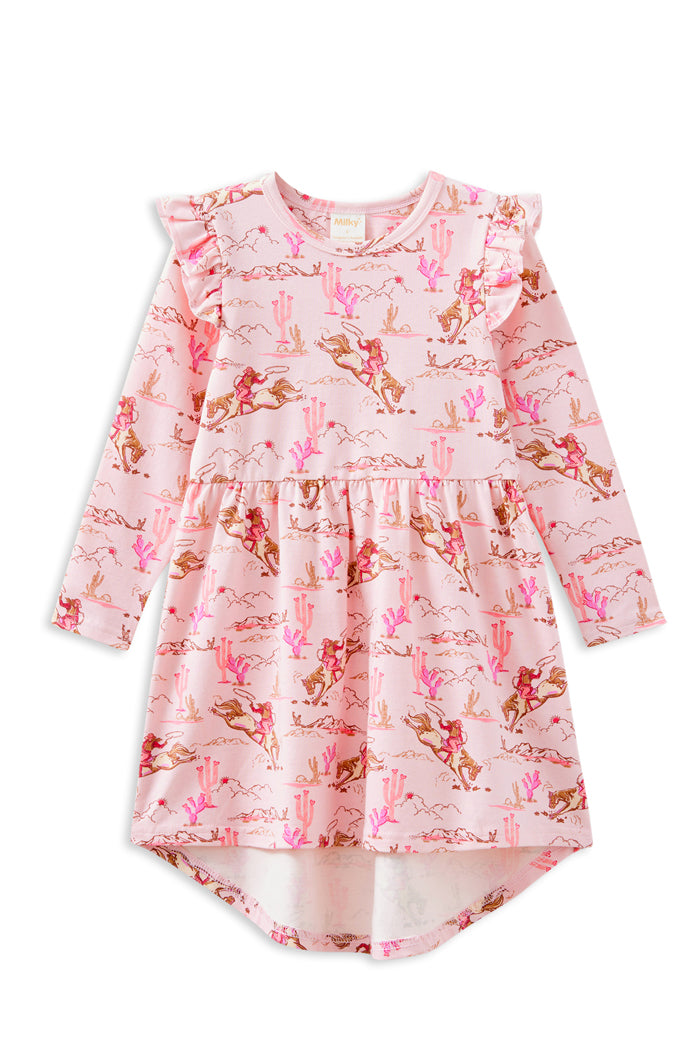 Milky Clothing Rowdy Rider Dress in Lotus Pink