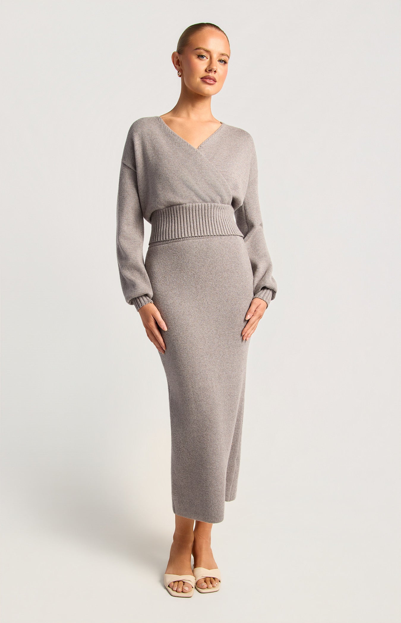 Style State - Cross Front Top & Skirt Set