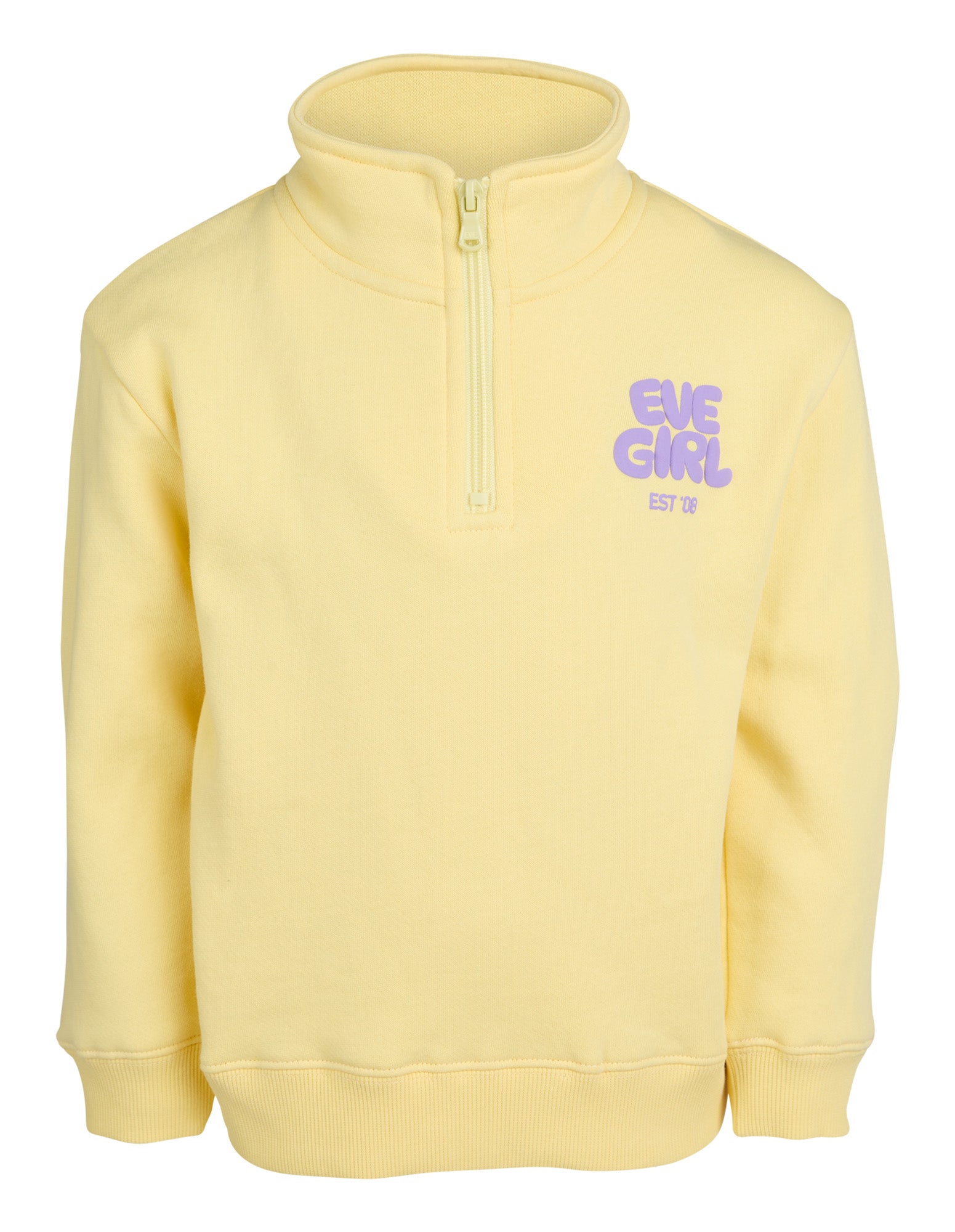 Eve Girl Sports Club 1/4 Zip (Size 3-7) in LEMON