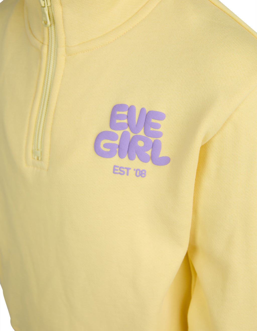 Eve Girl Sports Club 1/4 Zip (Size 3-7) in LEMON