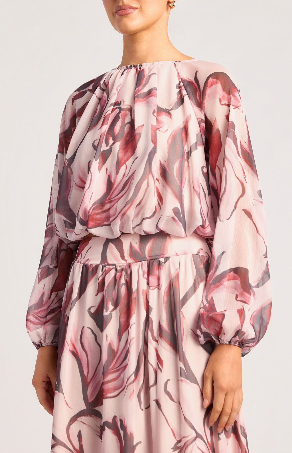 Style State - Petal Print Chiffon Set