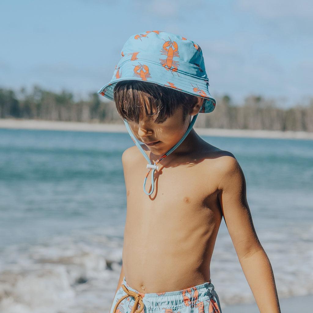 Crywolf Swim Bucket Hat Little Lobsters in Little Lobsters