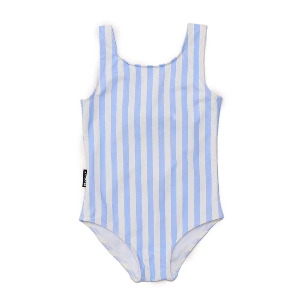 Crywolf Swimsuit Sky Blue Stripe in Sky Blue Stripe