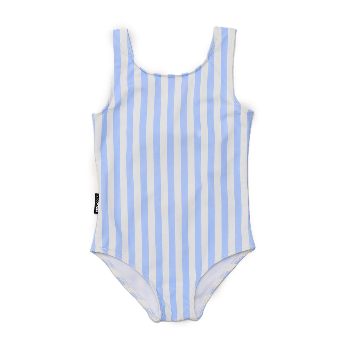Crywolf Swimsuit Sky Blue Stripe in Sky Blue Stripe